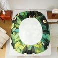thumbnail image 5 of Feelyou Teens Funny Kitten Bed Sheets, Garden Green Leaves King Sheets, Kawaii Cat Animal Sheet Set, Luxury Bedroom Decor, 4-Piece, 5 of 7