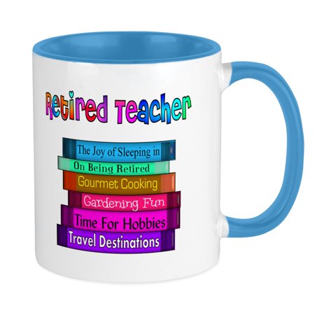 

CafePress - Retired Teacher Mug - Ceramic Coffee Tea Novelty Mug Cup 11 oz