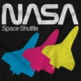 thumbnail image 2 of Retro NASA Worm Logo Space Shuttle Unisex Plus Size Hoodie Brisco Brands 5X, 2 of 5