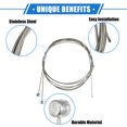 thumbnail image 3 of Unique Bargains Bike Brake Cable Housing Kit 98.43" Mountain Bicycle Brake Cable Wire Universal Silver Tone, 3 of 6
