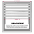 thumbnail image 4 of LOTUS & WINDOWARE 1-inch Cordless Aluminum Blind For Living Room, Bedroom, White, 63" x 108", 4 of 6