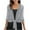 Gray, variant on Mesh Cardigans for Women Solid Open Front Shirts Breathable Lightweight 3/4 Sleeve Tops Lightweight Casual Blouses