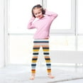 thumbnail image 5 of joogoo Girls' Leggings Stripe Line Yoga Pants 4T, 5 of 8