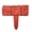 Red, variant on OIUR Faux Stone Fence Landscape Edging Easy Installation Flower Bed Lawn Yard Weed Barrier Fence Garden Bed Boundary