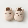 thumbnail image 2 of Wuxian Baby Toddler Girl Boy Slippers House Shoes Cute Cartoon Printing Slipper For Home Indoor Winter Bedroom Non Soft Warm Sport Sandals,Beige,6-12 Months, 2 of 5