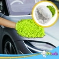 thumbnail image 6 of Microfiber Cleaning Wash Towel Mitten For Car Auto Detailing Waxing Large Green, 6 of 6