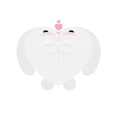 thumbnail image 2 of Villa, Mlli 15x15 White Modern Wood Framed Museum Art Print Titled - Bunny Hug, 2 of 4
