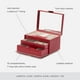 thumbnail image 4 of Joyero Wolf Caroline Medium Red con estuche de viaje, 4 of 6