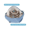 thumbnail image 6 of Gustave Nylon Crescent Crossbody Bag for Women Slouchy Shoulder Messenger Satchel Purse Zipper Hobo Handbag Dumpling Bags with 2 Shoulder Strap - Blue, 6 of 11