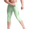 thumbnail image 3 of Breezora Compression Baselayer Shorts for Men Workout Running and Biking High Elastic Support Underwear with Seamless Comfort for Athletics XL Size Light Green, 3 of 10