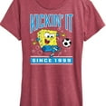 thumbnail image 3 of Spongebob Squarepants - Kickin It Since 1999 - Women's Short Sleeve Graphic T-Shirt, 3 of 6
