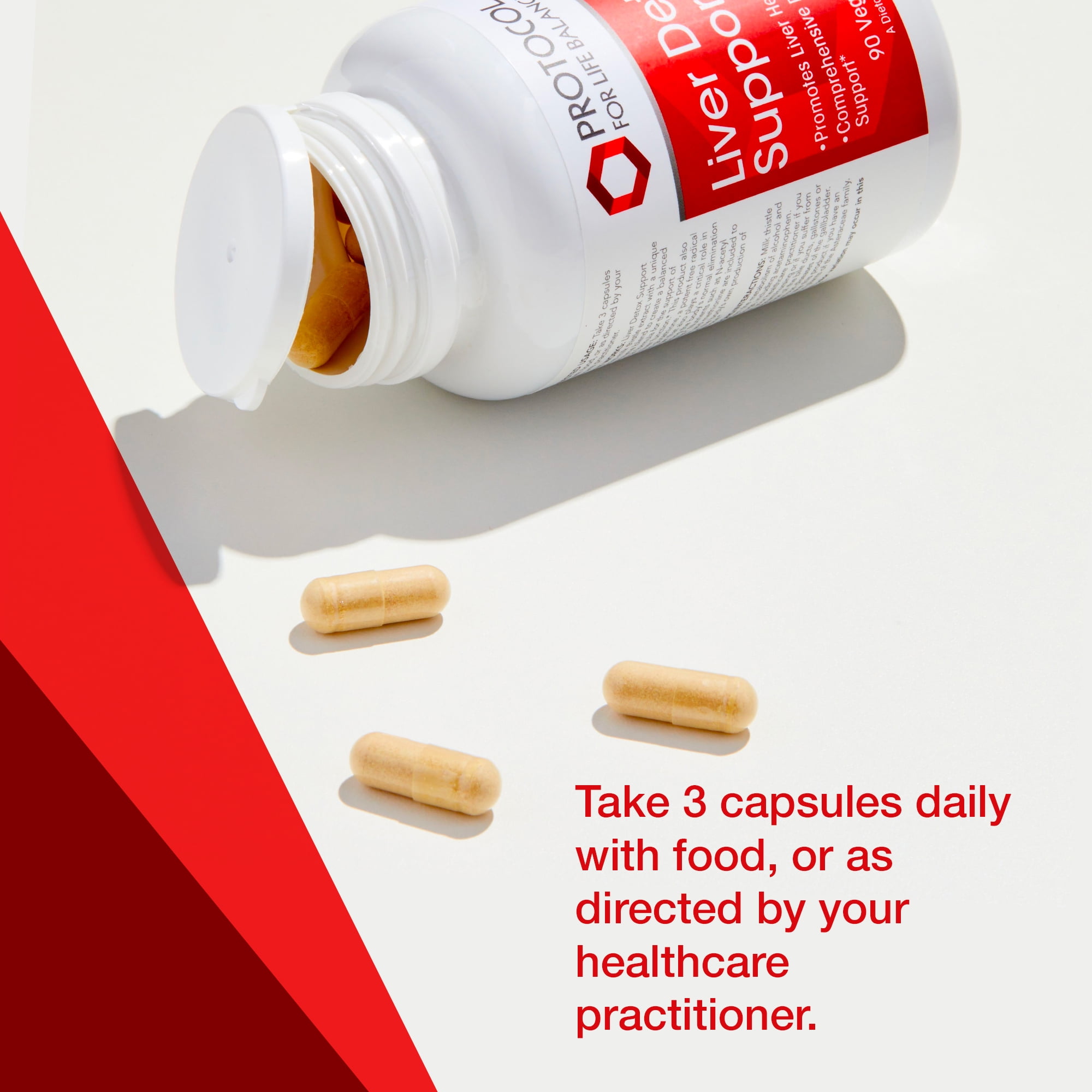 Protocol for Life Balance Liver Detox Support with Milk Thistle Extract - 90 Veg Caps