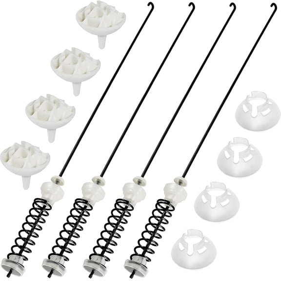 4 Pack W10780048 WTW4800XQ4 WTW4800XQ1 RTW4640YQ1 ATW4675YQ1 Washer Suspension Rod Replacement for Whirlpool Kenmore Maytag Amana WTW4800XQ2 MVWC200XW2 WTW4930XW1 ATW4675YQ1 (23.6inch)