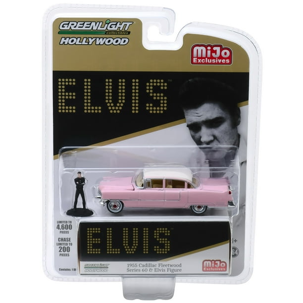 Greenlight Hollywood - Elvis - 1955 Cadillac Fleetwood Series 60 Pink Cadillac with Elvis Figure