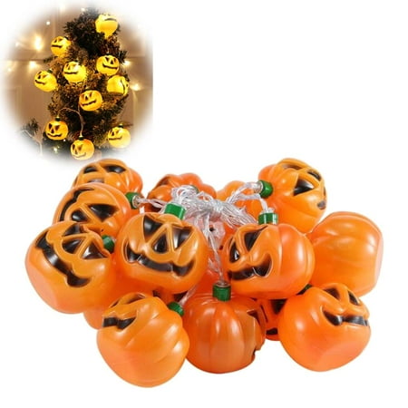 LHNFT Halloween Pumpkin String Light 9.8FT 20 LED Holiday String Light for Battery Operated Waterproof Home Party Halloween Decorations Indoor Outdoor LHNFT Halloween Pumpkin String Light 9.8FT 20 LED Holiday String Light for Battery Operated Waterproof Home Party Halloween Decorations Indoor Outdoor