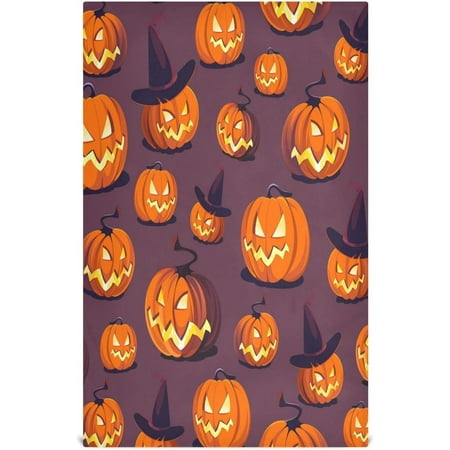

Bestwell 1Pcs Halloween Scary Pumpkin Kitchen Dish Towel Set Drying Kitchen Towels Tea Towels Gift Set for Drying Cleaning Cooking Baking 28x18 inch