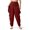Maroon, variant on Harem Pants for Women Plain Cotton Salwar Indian Baggy Boho Dhoti Pants Lounge Trousers-Maroon