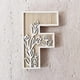 thumbnail image 1 of Letras de madera de 5 pulgadas con 26 letras para decoración de pared, letreros pintables con el nombre para la habitación de los niños, decoración para bodas y el hogar, 1 of 2