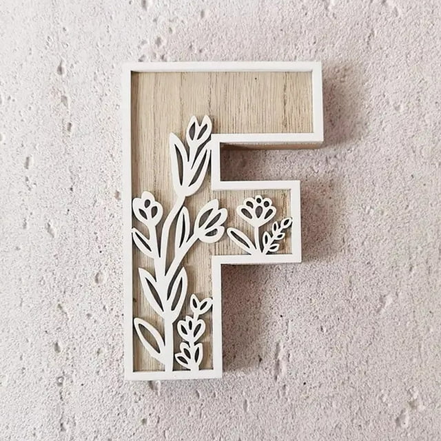 Desktop Ornament for Home Decorative Wooden Letters for Children's Rooms Weddings Crafts and Unique Name Signs