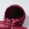 thumbnail image 6 of Women Ultra Lightweight Packable Long Puffer Jacket 2023  Autumn Winter Warm Hat Detachable Hooded Female Coat Parka 5XL 7XL, 6 of 7