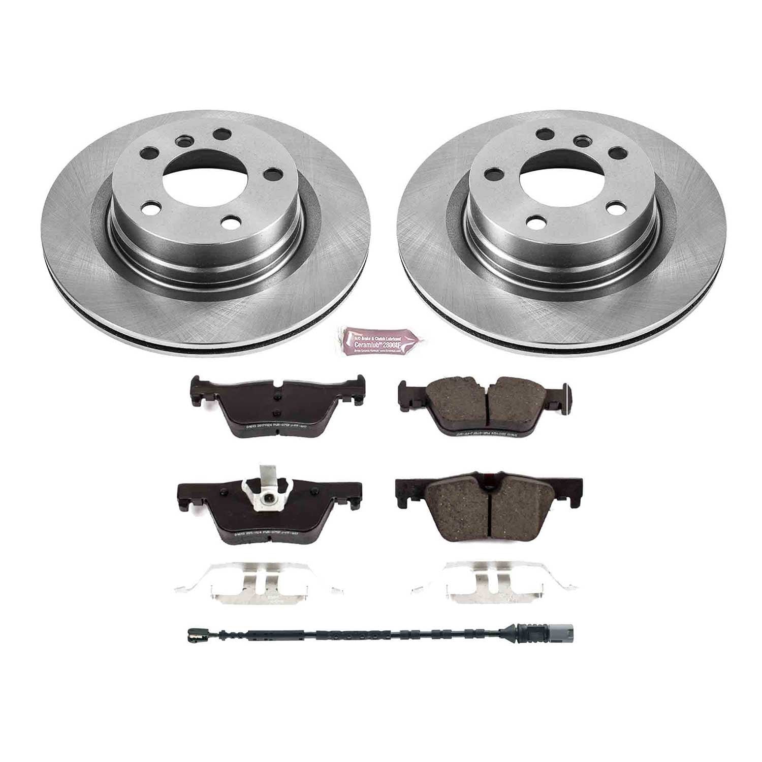 PowerStop Rear Stock Replacement Brake Pad and Rotor Kit Fits: BMW Select Models KOE6657