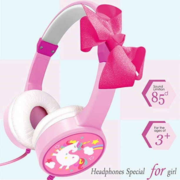 turnmeon unicorn headphones for kids girls, headphones for phones