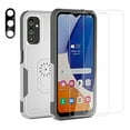 thumbnail image 1 of Aggxpf for Samsung Galaxy A54 5G Phone Case with Screen Protector & Camera Lens Protector, Rugged Rubber 3 in 1 Protective Phone Cover, Gray&White, 1 of 6