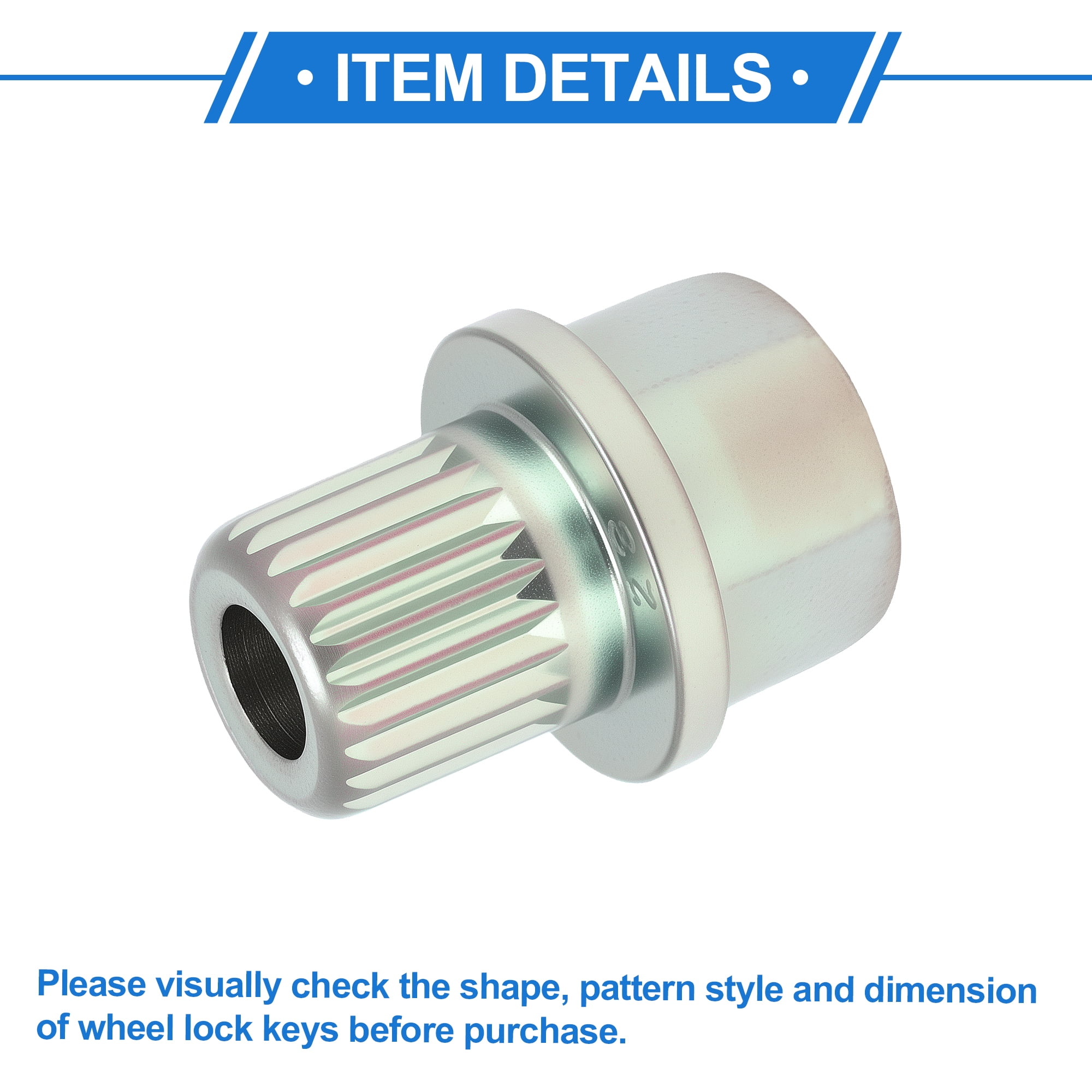 Unique Bargains for BMW Wheel Lock Lugnut 40/23PT Galvanized Alloy Steel Anti-theft K