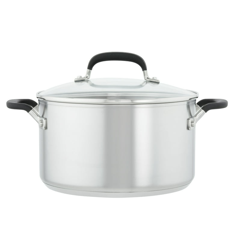 Wolfgang Puck Cookware Stainless Steel 8 Qt Stock Pot With Lid 18/10