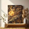 thumbnail image 6 of Abstract Gold Moon Canvas Print, Textured Modern Wall Art for Living Room Bedroom Office Entryway Apartment Home Decor, 6 of 8