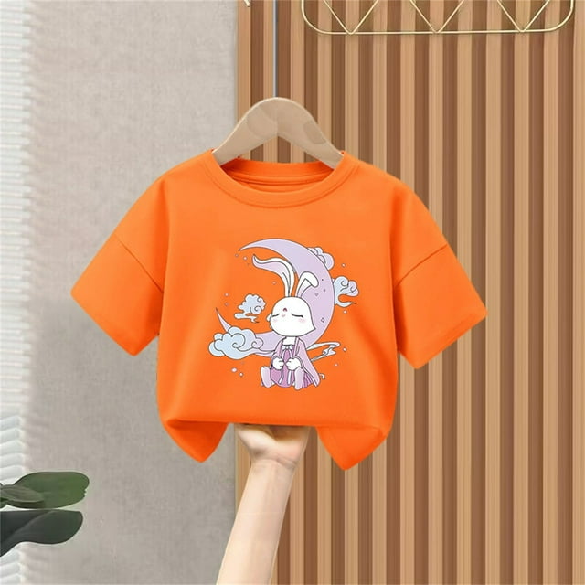 Cowsor Children's Printed Short Sleeve T-Shirt – Perfect for Summer (Sizes 90-150)