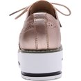 thumbnail image 5 of Women's Platform Lace-Up Wingtips Square Toe Oxfords Shoe, 5 of 7