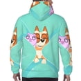 thumbnail image 7 of Johaoi Bluey Print Adult Hoodie Sweatshirt,Pullover Hooded Sweatshirt Aautumn Athletic Hoodie for Men-Small, 7 of 7