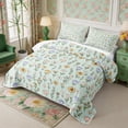 thumbnail image 3 of Manfei Kawaii Rustic Wildflower Twin Quilt Set 2 Pieces,Cottagecore Blossom Twin Coverlet Set,1 Bedspread and 1 Pillowcase, 3 of 7