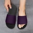 thumbnail image 6 of GZHJMY Stylish Slides for Women Men, Dark Purple Solid Color Soft Flexible Slip-on Sandals Slippers, 6 of 7