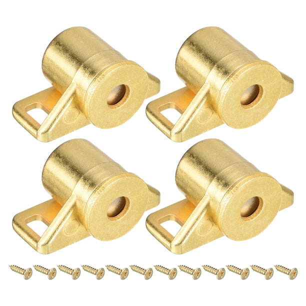 Uxcell 4 Set Pestillo Magnético de Aleación de Zinc para Puerta de Gabinete de Cocina, Dorado