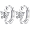 thumbnail image 2 of U Shape Rhinestone Earrings Pendientes para Mujeres Chicas Rhinestone Ear Clip Earrings Thin Dangle Elegante Rhinestone Earrings Pendientes de boda para las mujeres, 2 of 8