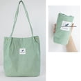 thumbnail image 3 of Bienvenido Bolso de lona verde frijol, 3 of 5