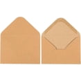 thumbnail image 4 of wqlpp-100 Pack Small Kraft Paper A1 Envelopes for 3x5 inches Cards, Invitations, Wedding RSVP, Gift Cards (V-Flap), 4 of 4