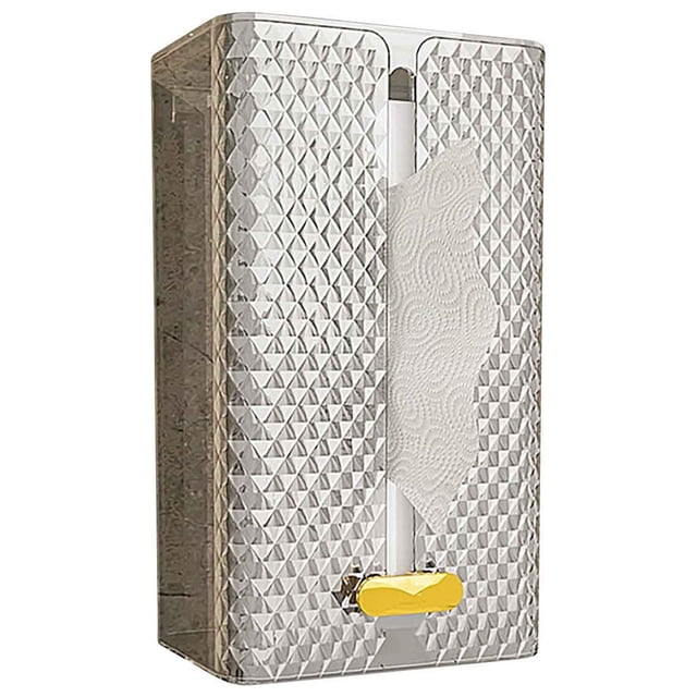 Tissue Box Cover,Bathroom Towel Storage Tissue Box Wall-Mounted Facial Tissue Face Towel Storage Bathroom Kitchen Upside Down Paper Box Transparent Towels for Bathroom,Box of Tissues
