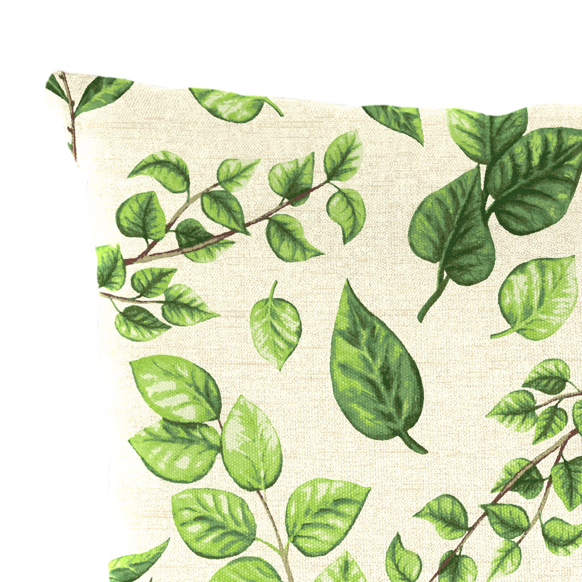 Jordan Manufacturing 12" x 19" Natik Aloe Green Leaves Rectangular Outdoor Lumbar Throw Pillow (2 Pack)