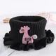 thumbnail image 5 of New Baby Knitted Scarf Cartoon Wool Giraffe Ruffle Neck Warmer Girls Kids Accessories Collar Circle Outdoor Winter Warm Scarves, 5 of 6