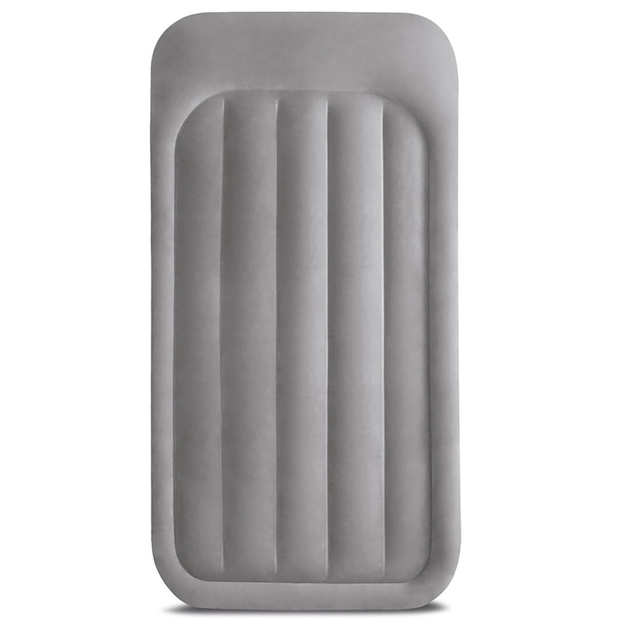 Intex: Dura-Beam: Plus Deluxe Pillow Rest Airbed - Twin - 16.5" Inflatable Air Mattress, Built-In Pump, Fiber-Tech, Carry Bag, 300lb Cap, 64131ED