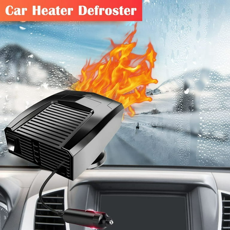 ZONTO 12V Car Heating Fan Defogger Defroster Demister Portable Electric Car  Heater Defrost Spray Windshield