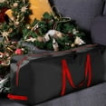 thumbnail image 4 of Bolsa de árbol de Navidad forma forma forma a prueba de desgarros 201D Tela de tela Impermeable Ligero Organizador de protección Bolsa de cojín grande para - Negro 165x38x76cm DYNWAVEMX Bolsillo de almacenamiento, 4 of 7