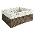 thumbnail image 1 of GROWTH TANK Rattan Storage Basket Home Decor Toys Snacks Storage Bins for Living brown A, 1 of 9