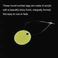 thumbnail image 4 of Unique Bargains Étiquettes Rondes en Plastique 1,17 Pouces Résistantes aux Déchirures et Imperméables avec Attache Jaune 25 Pcs, 4 of 5