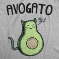 thumbnail image 2 of Mens Avogato Funny T shirt Avocado Cat Tee Cute Kitty Face Graphic Novelty Humor Graphic Tees, 2 of 7