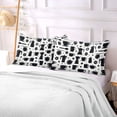 thumbnail image 5 of Coffee Beans and Cups Silhouettes Plush Pillow Cases Standard Size Ultra Soft Warm Pillowcases with Zipper 20"x26", 5 of 9