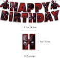 thumbnail image 4 of Globos de Deadpool, globos de látex de Los Vengadores, pancarta de feliz cumpleaños, suministros de decoración para fiestas de superhéroes, globos de aire para niños, 4 of 5